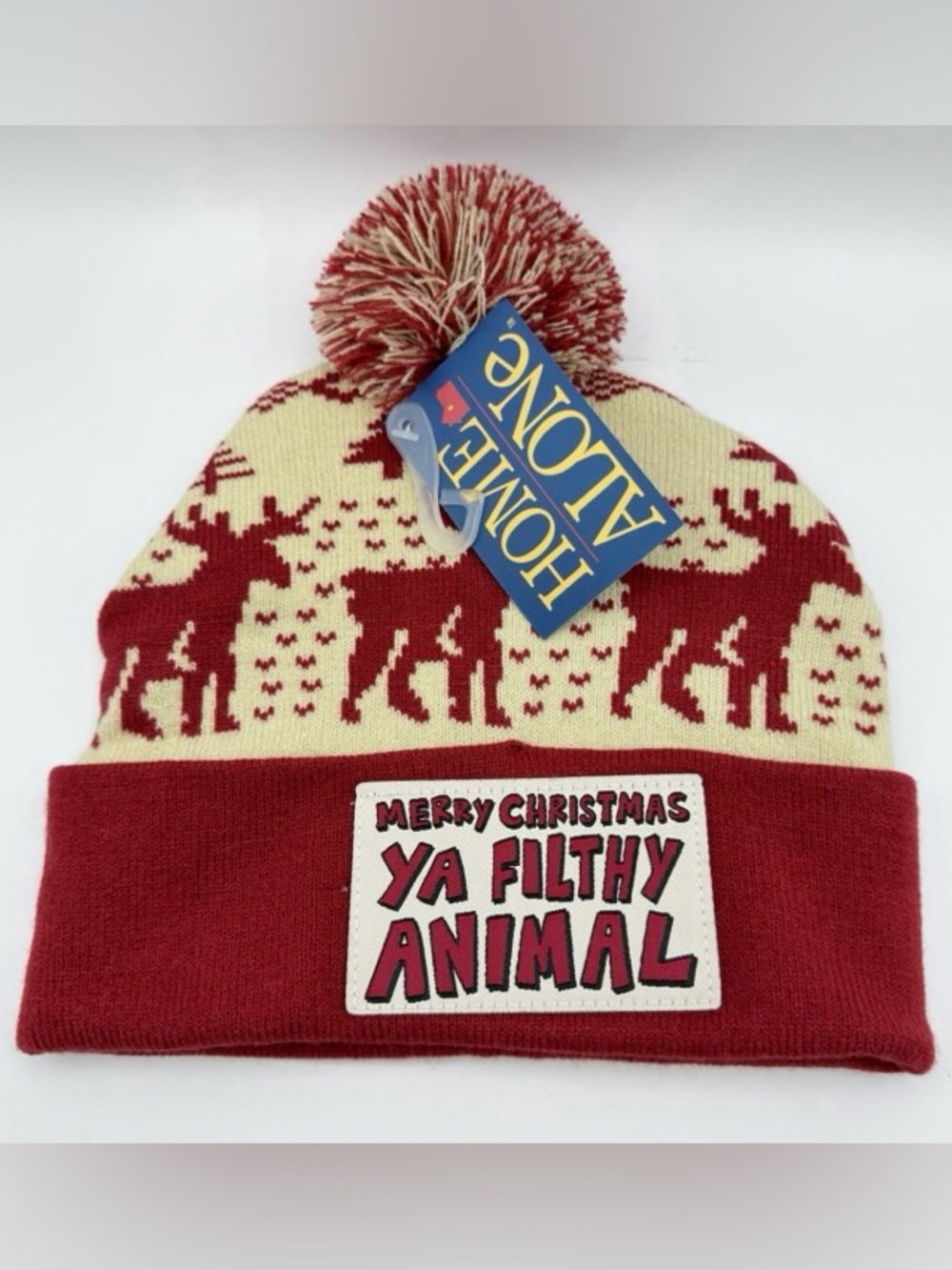 Home Alone Movie Pom Beanie Hat Merry Christmas Ya Filthy Animal